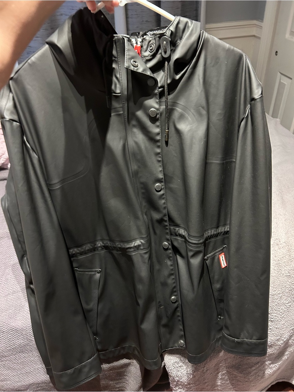 Hunter Women’s Black Waterproof Rain Jacket